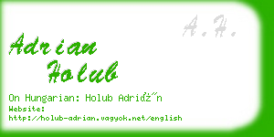 adrian holub business card